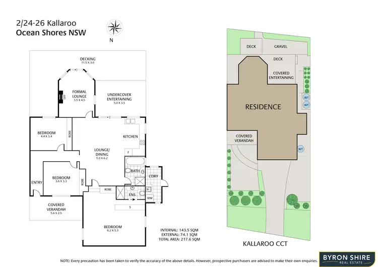 Floorplan of Homely house listing, 2/24-26 Kallaroo, Ocean Shores NSW 2483