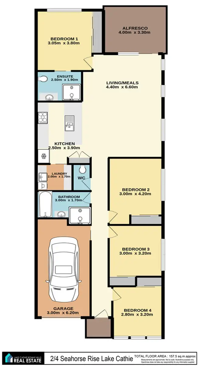Floorplan of Homely villa listing, 2/4 Seahorse Rise, Lake Cathie NSW 2445