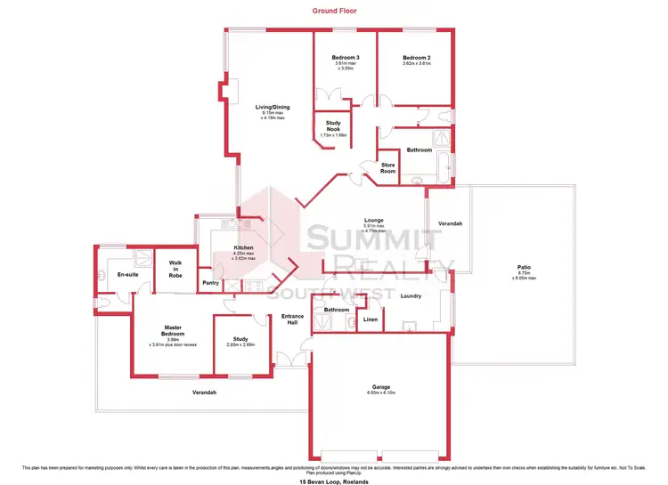 Floorplan of Homely house listing, 15 Bevan Loop, Roelands WA 6226