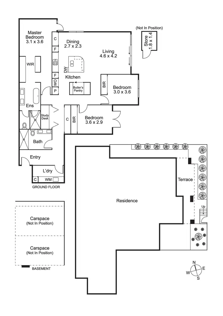 Floorplan of Homely apartment listing, G04/43 Crisp Street, Hampton VIC 3188
