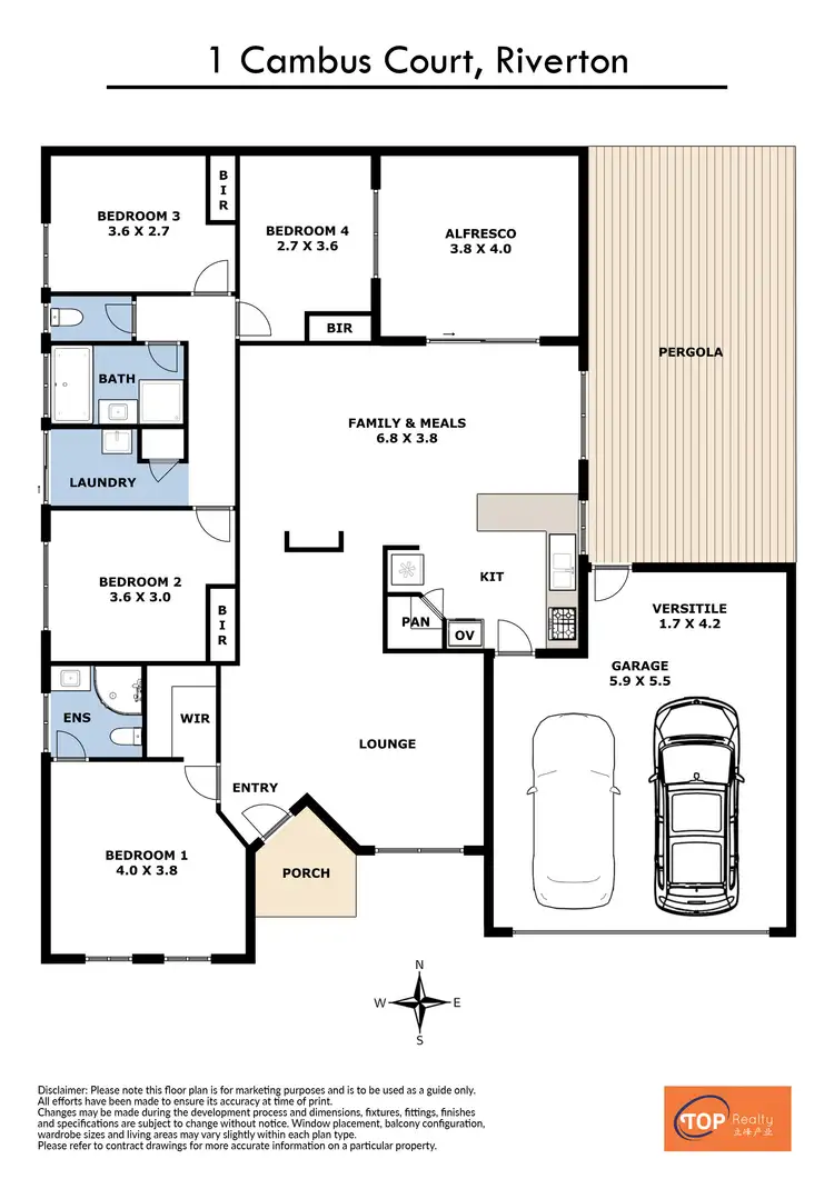 Floorplan of Homely house listing, 1 Cambus Court, Riverton WA 6148