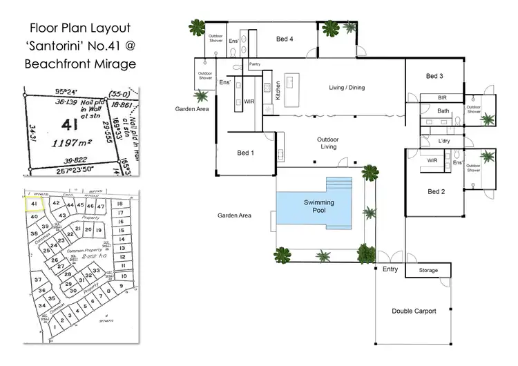Floorplan of Homely house listing, 41 Beachfront Mirage Dr, Port Douglas QLD 4877