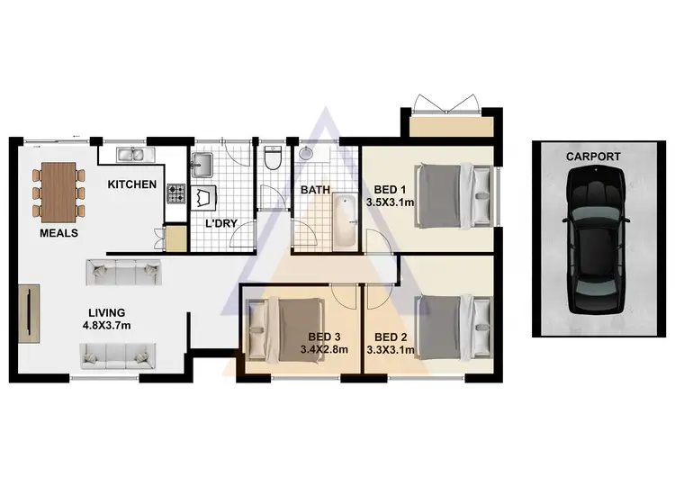 Floorplan of Homely house listing, 6 Mileham Ct, Marsden QLD 4132