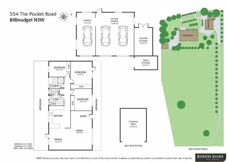 Floorplan of Homely rural property listing, 554 The Pocket Rd, The Pocket NSW 2483