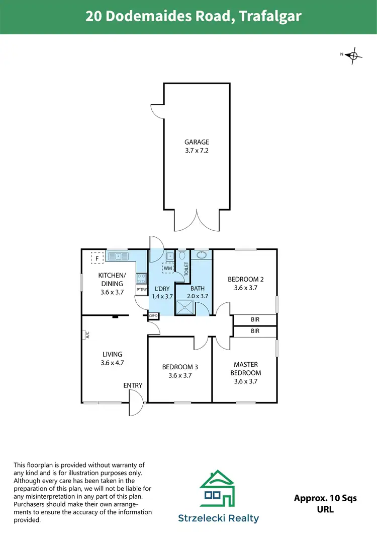 Floorplan of Homely house listing, 20 Dodemaides Rd, Trafalgar VIC 3824