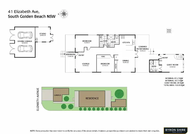 Floorplan of Homely house listing, 41 Elizabeth Ave, South Golden Beach NSW 2483