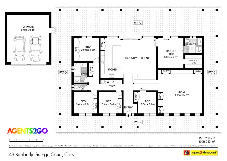Floorplan of Homely house listing, 43 Kimberly Grange Ct, Curra QLD 4570