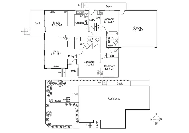 Floorplan of Homely villa listing, Unit 1/10 Alford St, Brighton East VIC 3187