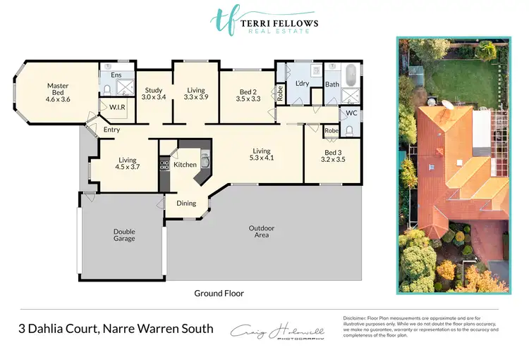 Floorplan of Homely house listing, 3 Dahlia Ct, Narre Warren South VIC 3805