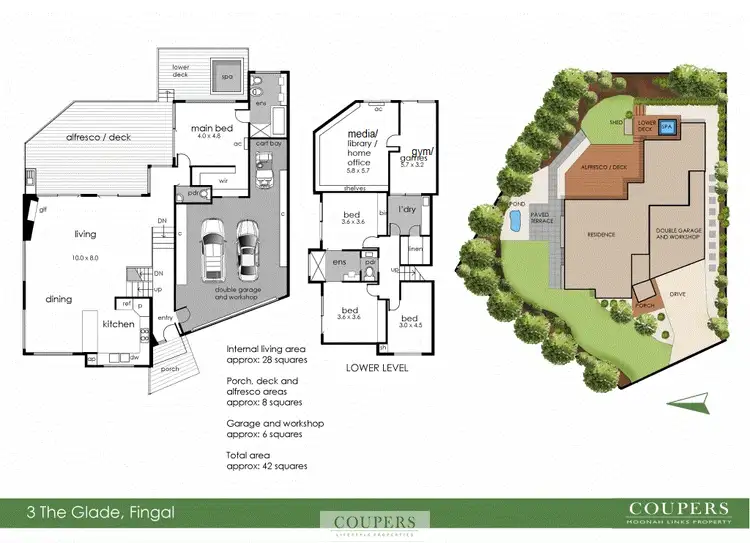 Floorplan of Homely house listing, 3 The Glade, Fingal VIC 3939