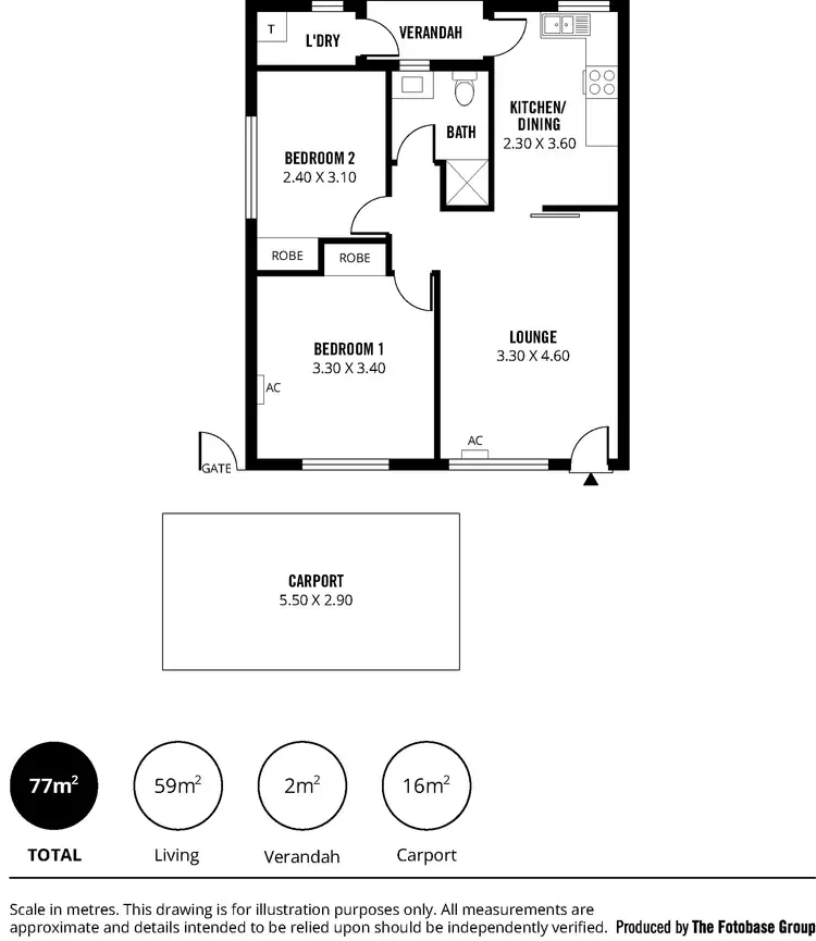 Floorplan of Homely unit listing, Unit 9/17-19 Osmond Tce, Fullarton SA 5063