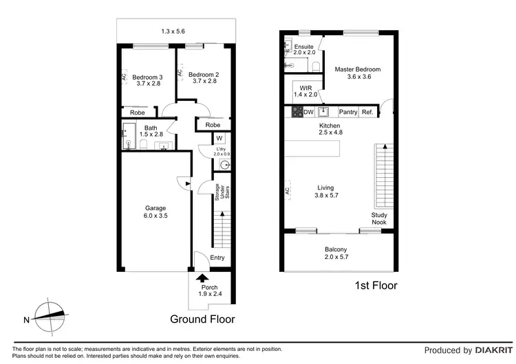 Floorplan of Homely townhouse listing, 20 Lakeside Crescent, Keilor East VIC 3033