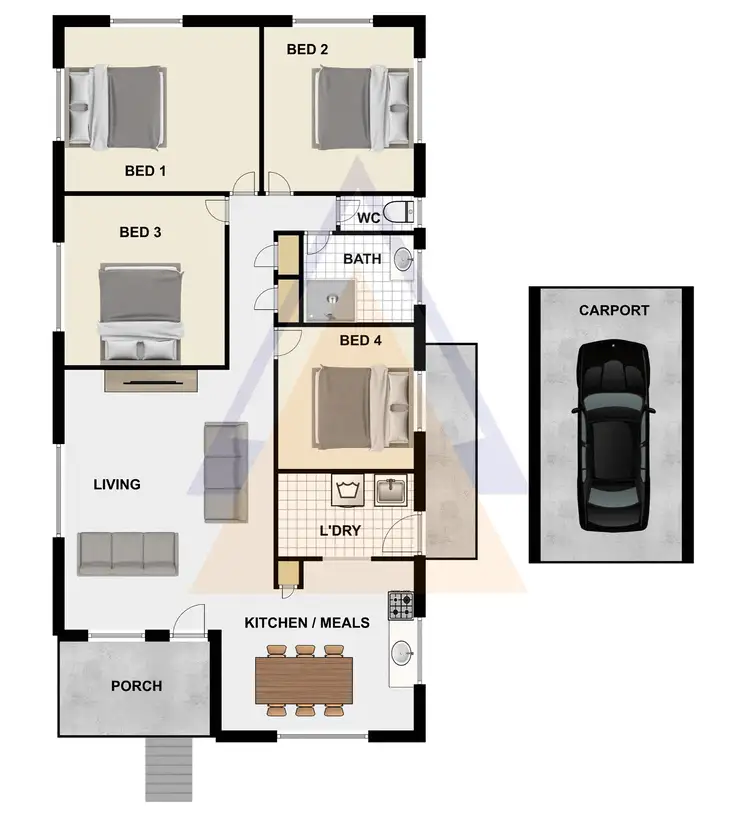 Floorplan of Homely house listing, 12 Wentworth St, Woodridge QLD 4114