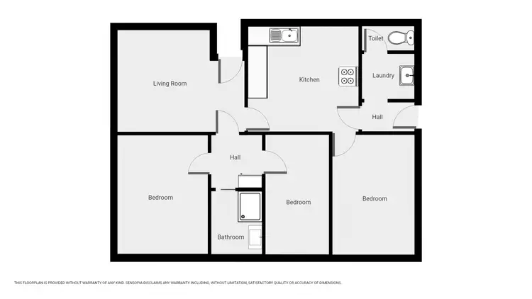 Floorplan of Homely house listing, 2 Croll St, Stawell VIC 3380