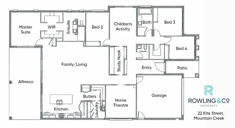Floorplan of Homely house listing, 22 Kite St, Mountain Creek QLD 4557