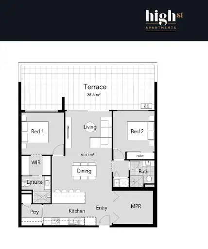Floorplan of Homely unit listing, Unit 403/11 High St, Sippy Downs QLD 4556