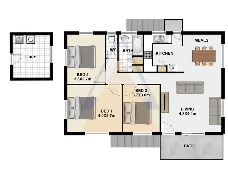 Floorplan of Homely house listing, 112 Jacaranda Ave, Logan Central QLD 4114