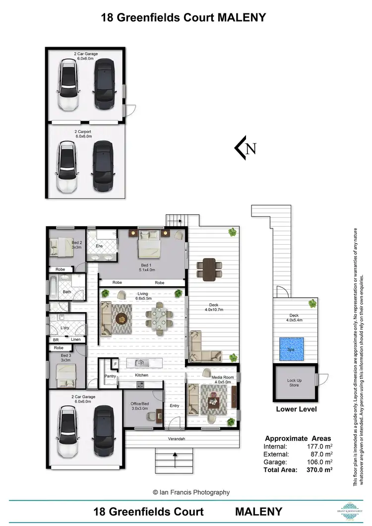 Floorplan of Homely house listing, 18 Greenfields Ct, Maleny QLD 4552