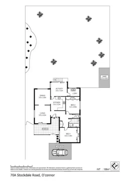 Floorplan of Homely house listing, 70A Stockdale Rd, O'connor WA 6163