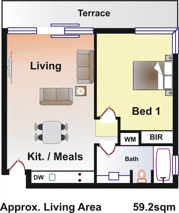 Floorplan of Homely apartment listing, 27/50 Peter Thomson Drive, Fingal VIC 3939
