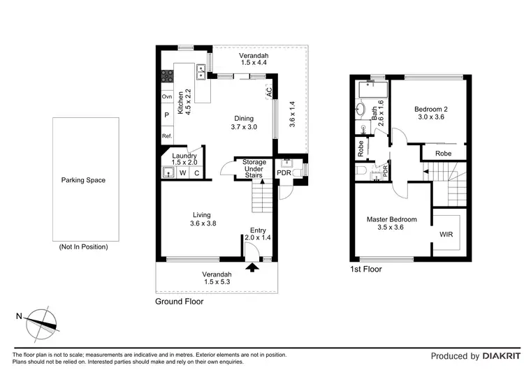 Floorplan of Homely townhouse listing, 5/10 Templewood Crescent, Avondale Heights VIC 3034