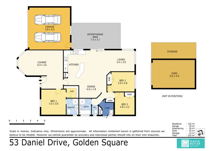 Floorplan of Homely house listing, 53 Daniel Dr, Golden Square VIC 3555