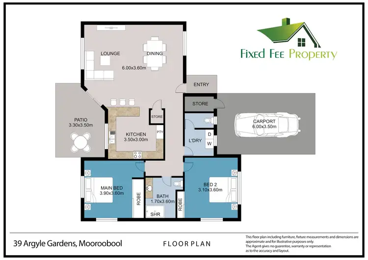 Floorplan of Homely villa listing, Unit 39/5-15 Mcgregor St, Mooroobool QLD 4870