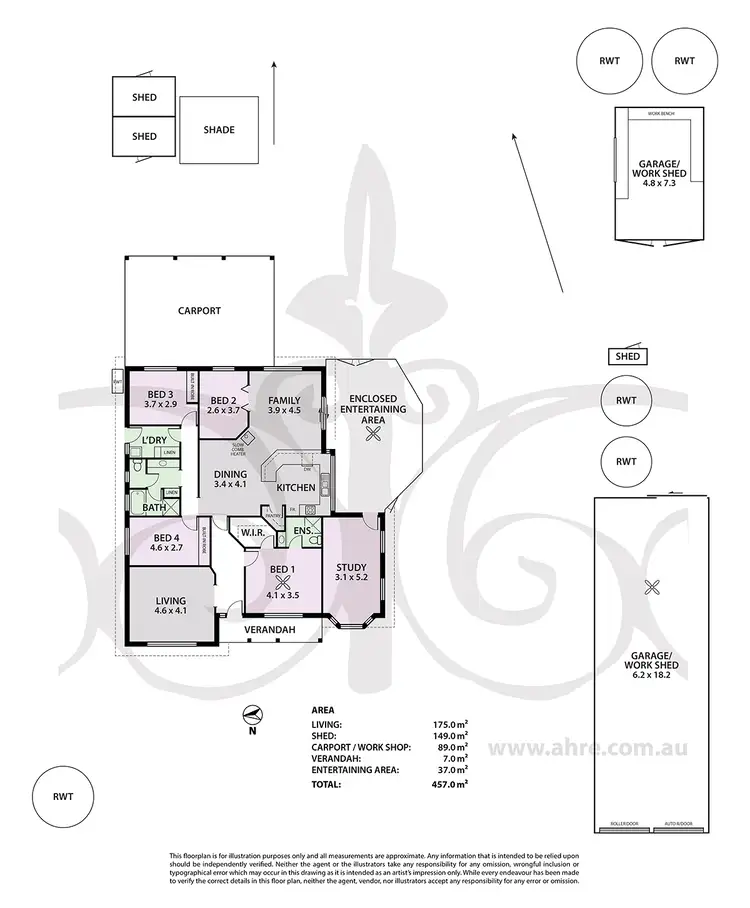 Floorplan of Homely house listing, 4 Burnbank Way, Mount Barker SA 5251