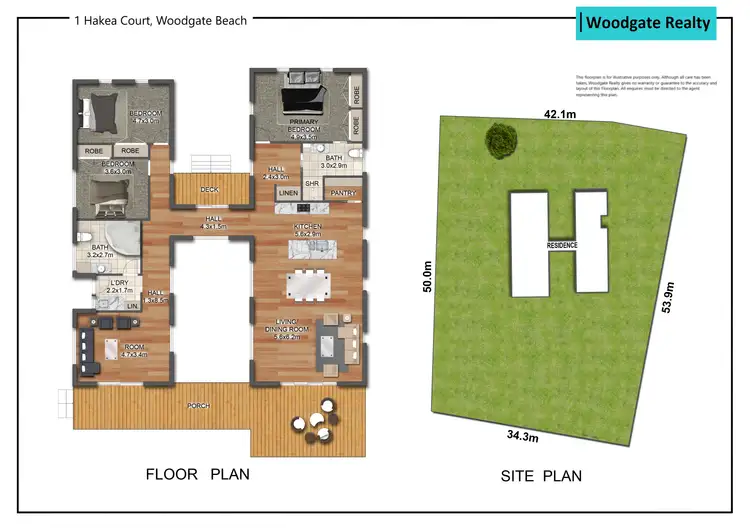 Floorplan of Homely house listing, 1 Hakea St, Woodgate QLD 4660