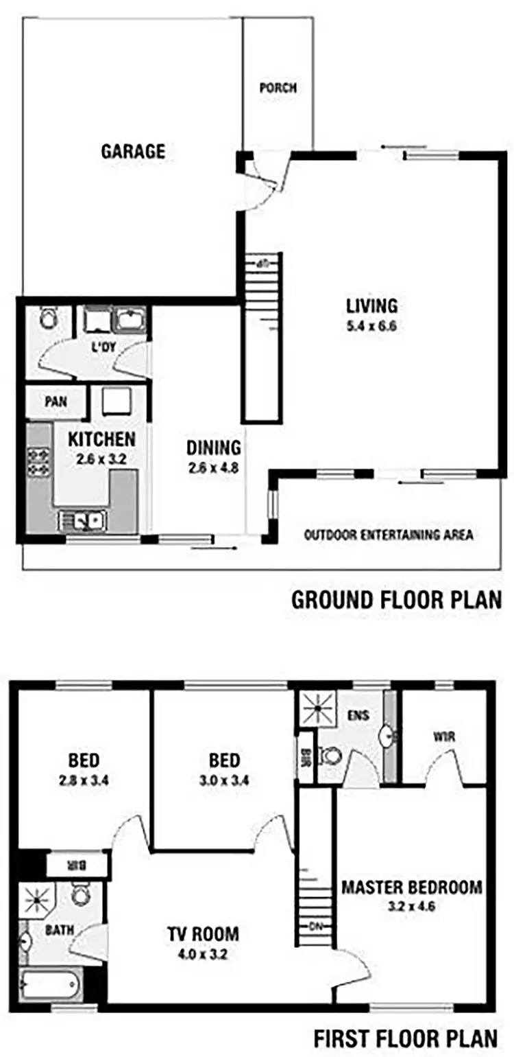 Floorplan of Homely townhouse listing, Unit 24/62 Dewsbury St, Middle Park QLD 4074