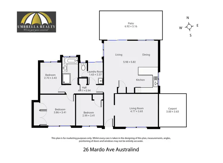Floorplan of Homely house listing, 26 Mardo Ave, Australind WA 6233