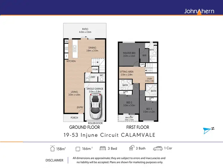 Floorplan of Homely townhouse listing, Unit 19/53 Injune Cct, Calamvale QLD 4116