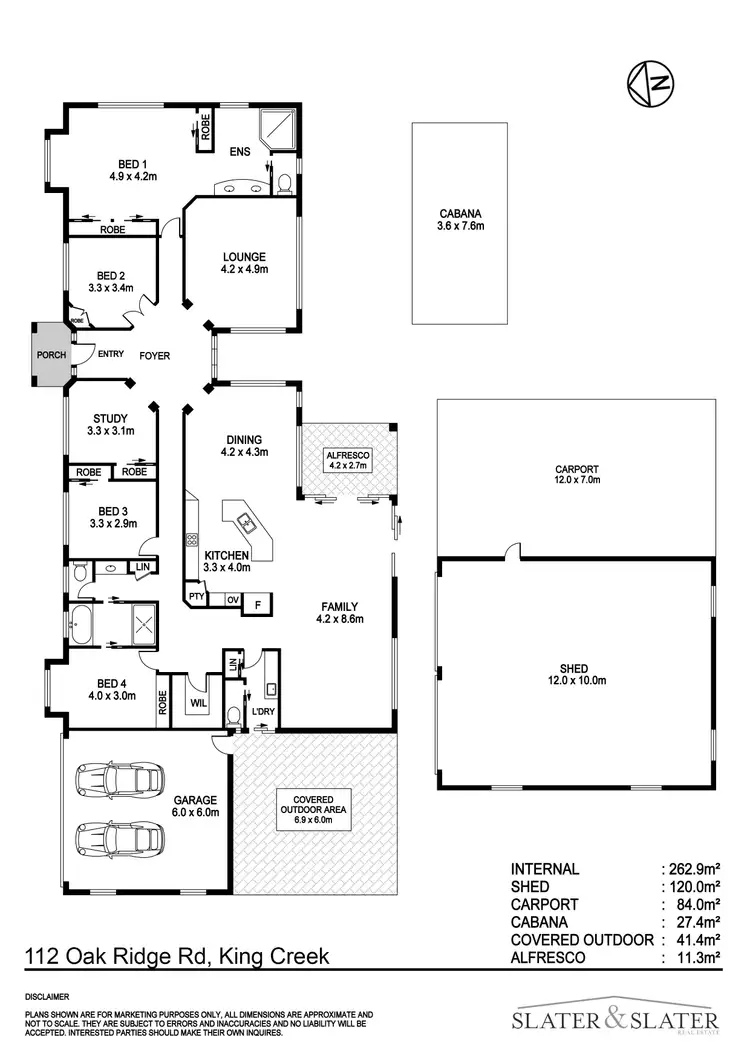 Floorplan of Homely rural property listing, 112 Oak Ridge Rd, King Creek NSW 2446