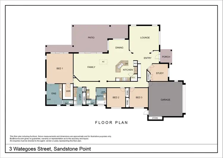 Floorplan of Homely house listing, 3 Wategoes St, Sandstone Point QLD 4511