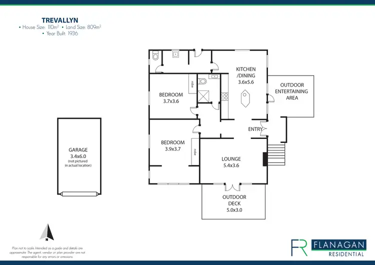 Floorplan of Homely house listing, 12 Veulalee Ave, Trevallyn TAS 7250