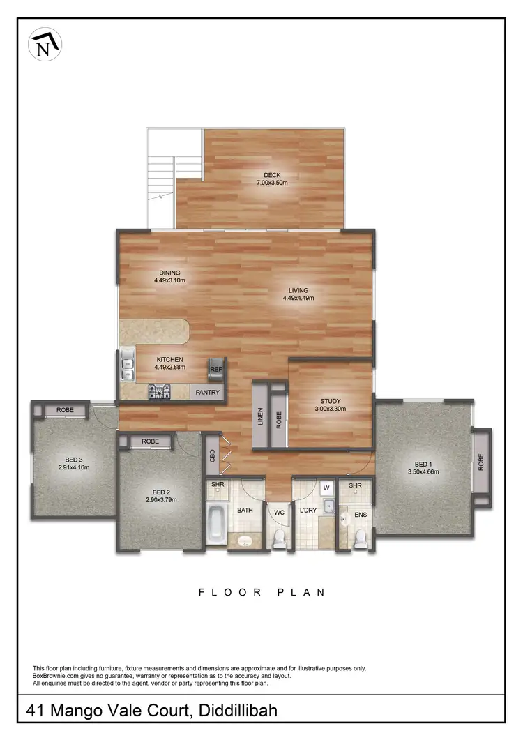 Floorplan of Homely house listing, 41 Mango Vale Ct, Diddillibah QLD 4559