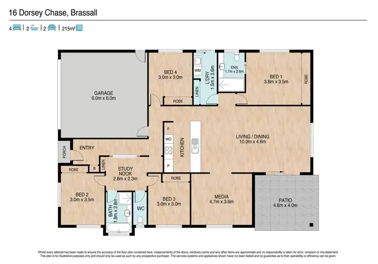 Floorplan of Homely house listing, 16 Dorsey Ch, Brassall QLD 4305
