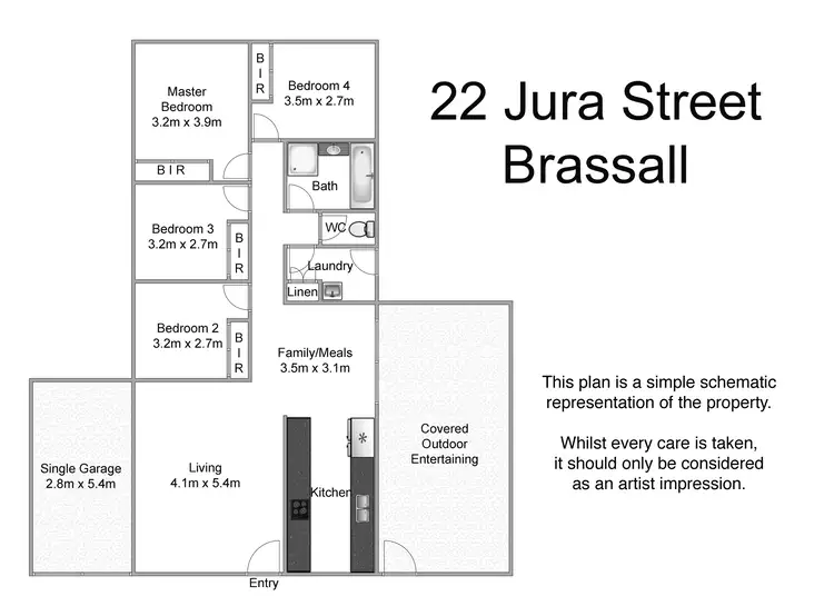 Floorplan of Homely house listing, 22 Jura St, Brassall QLD 4305