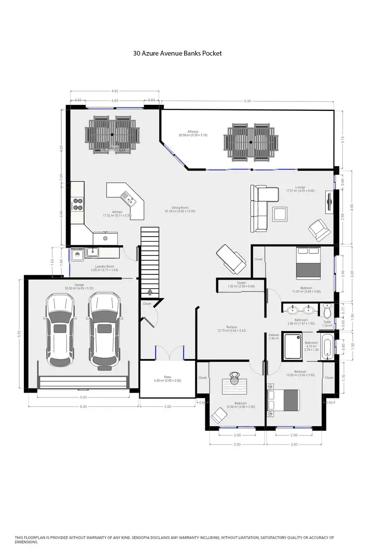 Floorplan of Homely house listing, 30 Azure Ave, Banks Pocket QLD 4570