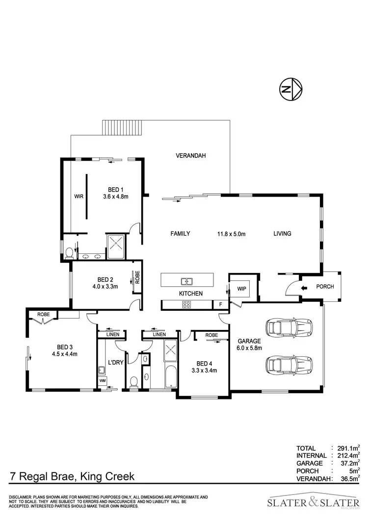 Floorplan of Homely rural property listing, 7 Regal Brae, King Creek NSW 2446