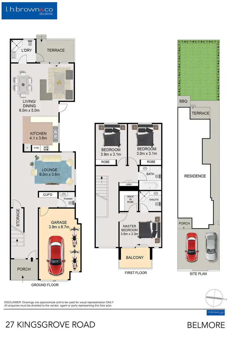 Floorplan of Homely semi-detached listing, 27 Kingsgrove Rd, Belmore NSW 2192