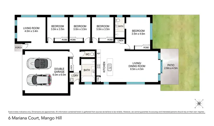 Floorplan of Homely house listing, 6 Mariana Ct, Mango Hill QLD 4509