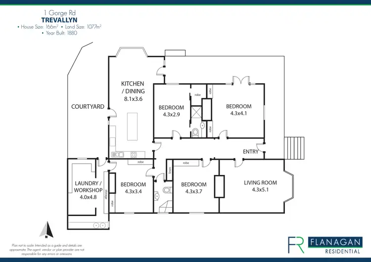 Floorplan of Homely house listing, 1 Gorge Rd, Trevallyn TAS 7250