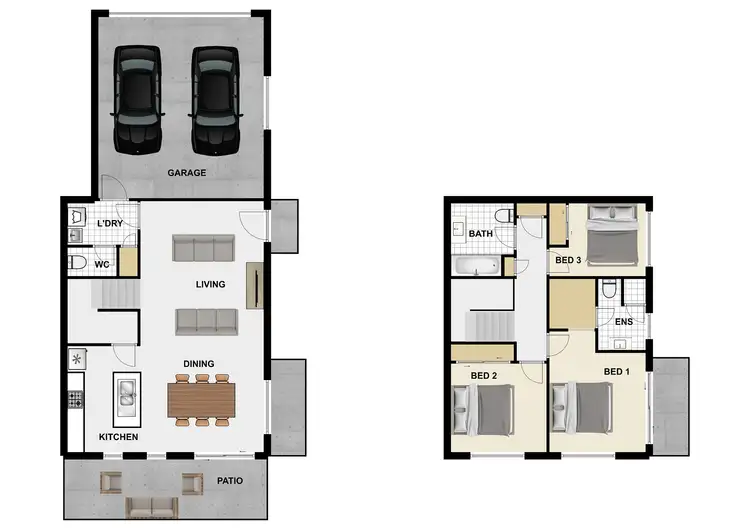 Floorplan of Homely townhouse listing, Unit 209/25 Farinazzo St, Richlands QLD 4077
