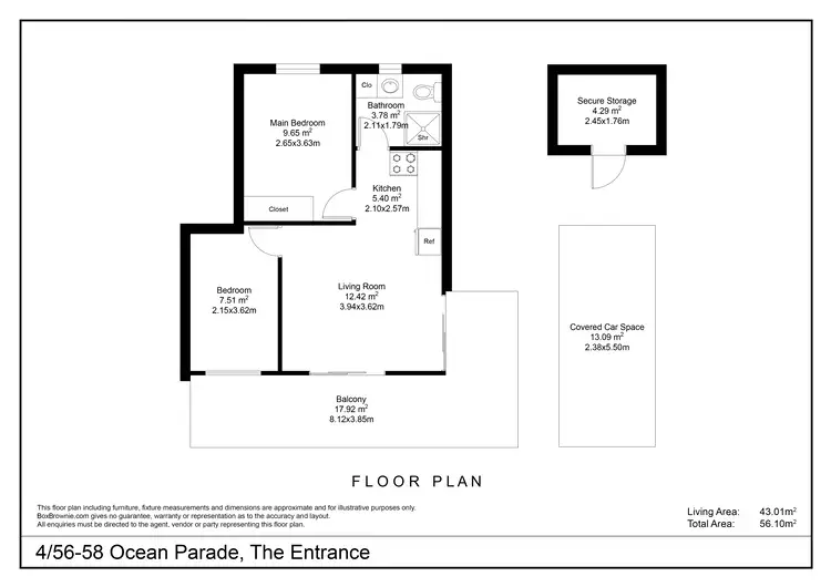 Floorplan of Homely unit listing, Unit 4/56-58 Ocean Pde, The Entrance NSW 2261