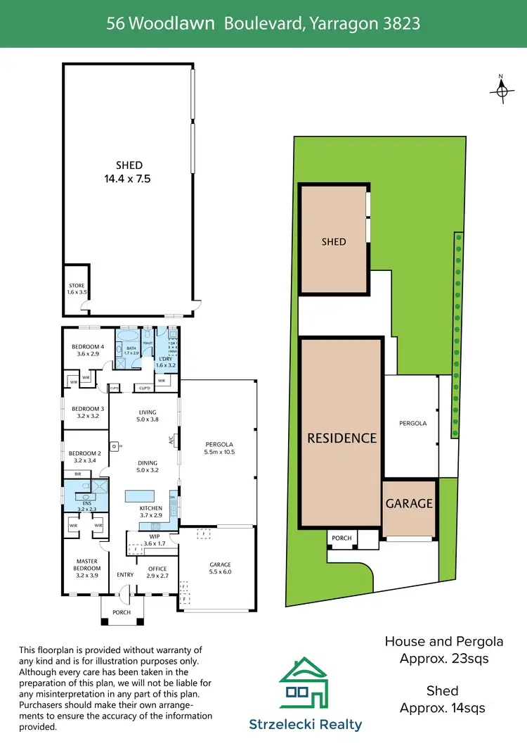 Floorplan of Homely house listing, 56 Woodlawn Bvd, Yarragon VIC 3823