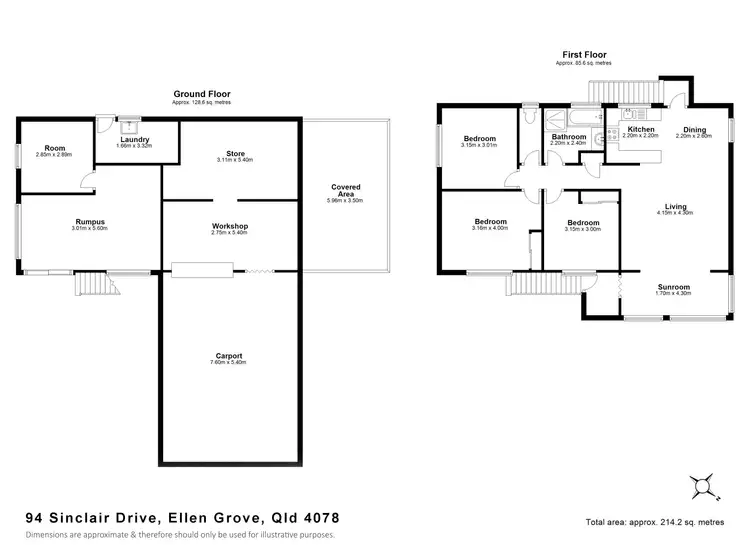Floorplan of Homely house listing, 94 Sinclair Dr, Ellen Grove QLD 4078