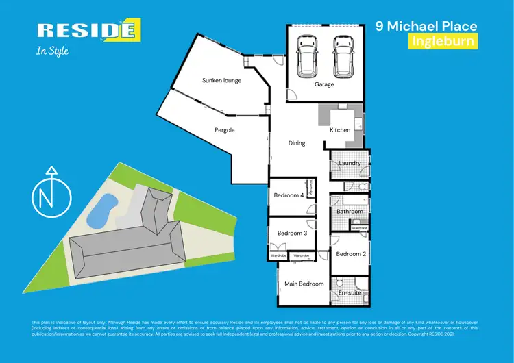 Floorplan of Homely house listing, 9 Michael Pl, Ingleburn NSW 2565