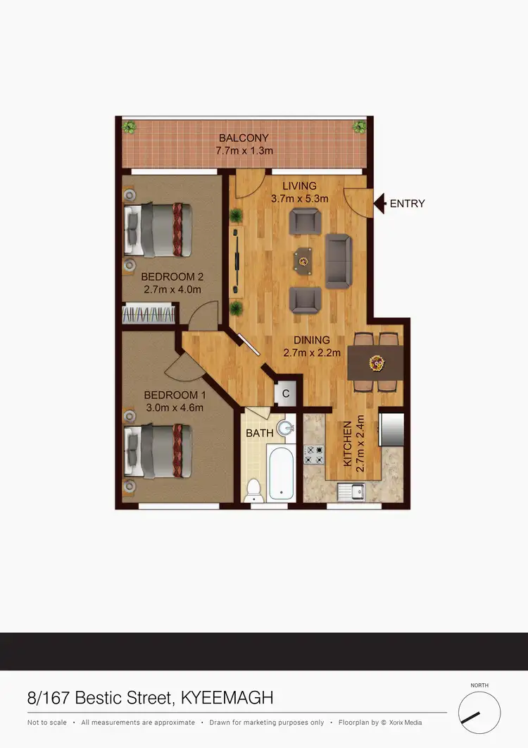 Floorplan of Homely unit listing, Unit 8/167 Bestic St, Kyeemagh NSW 2216