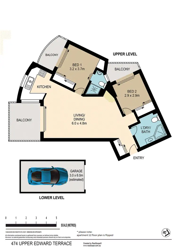 Floorplan of Homely apartment listing, 12/474 Upper Edward Street, Spring Hill QLD 4000
